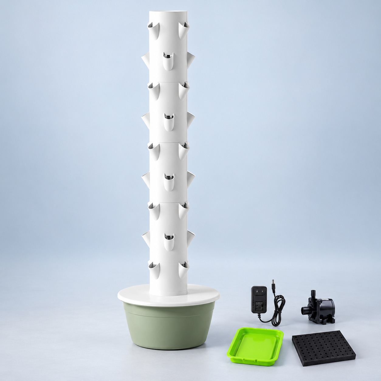 Hydroponic Tower - Menara Hidroponik 9 Lapisan dengan 36