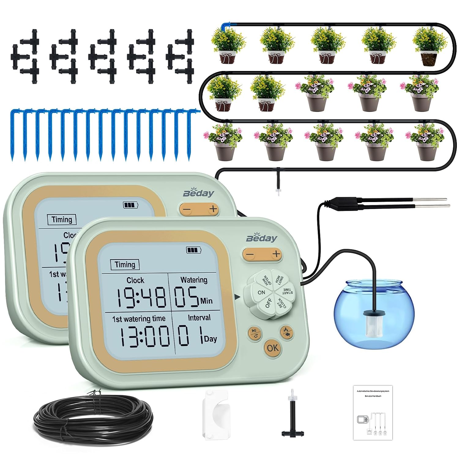Plant Sensor - Sistem Penyiraman Otomatis untuk 15 Pot,