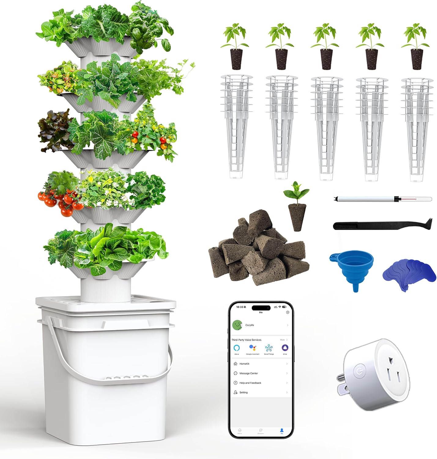 Indoor Garden Kit - Kit Sistem Penanaman Hidroponik 5 Lapis
