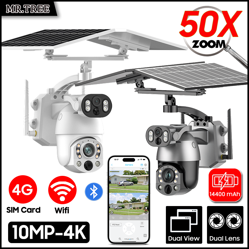 Garden Camera - Kamera IP CCTV lensa ganda Zoom