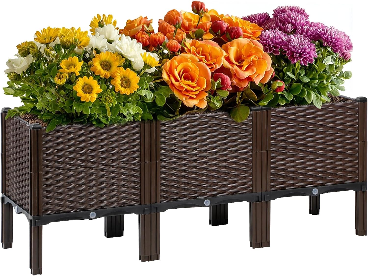 Self Watering Planter - Pot Tanaman Rotan untuk Taman Luar