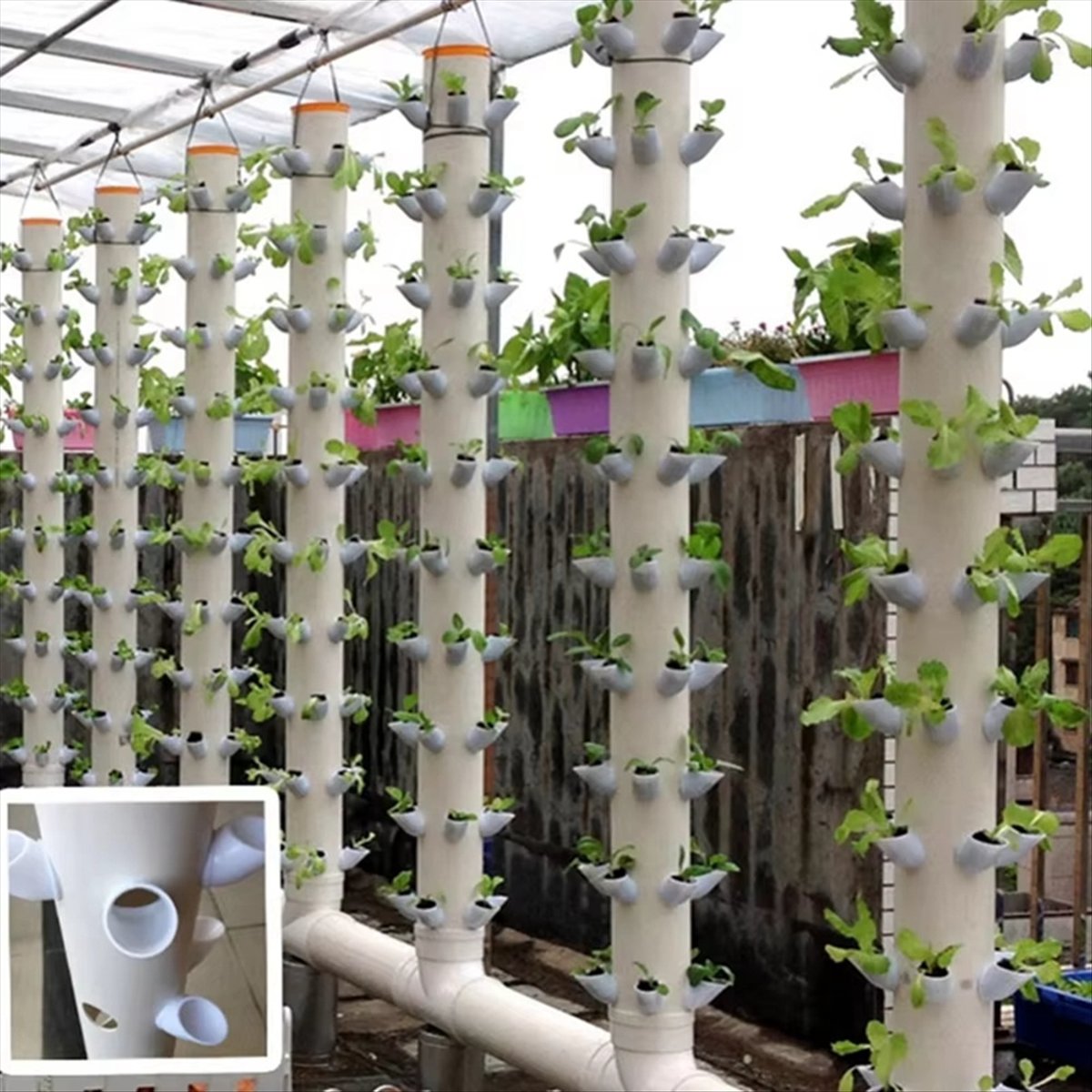 Wadah Tanaman Hidroponik Verti - Hydroponic Tower ulasan dan harga