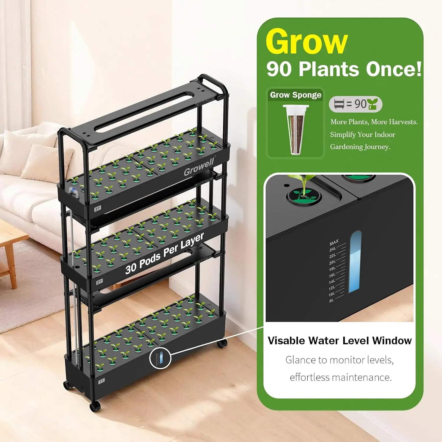 Kit Sistem Penanaman Hidroponi - Hydroponic Grow Pod ulasan dan harga