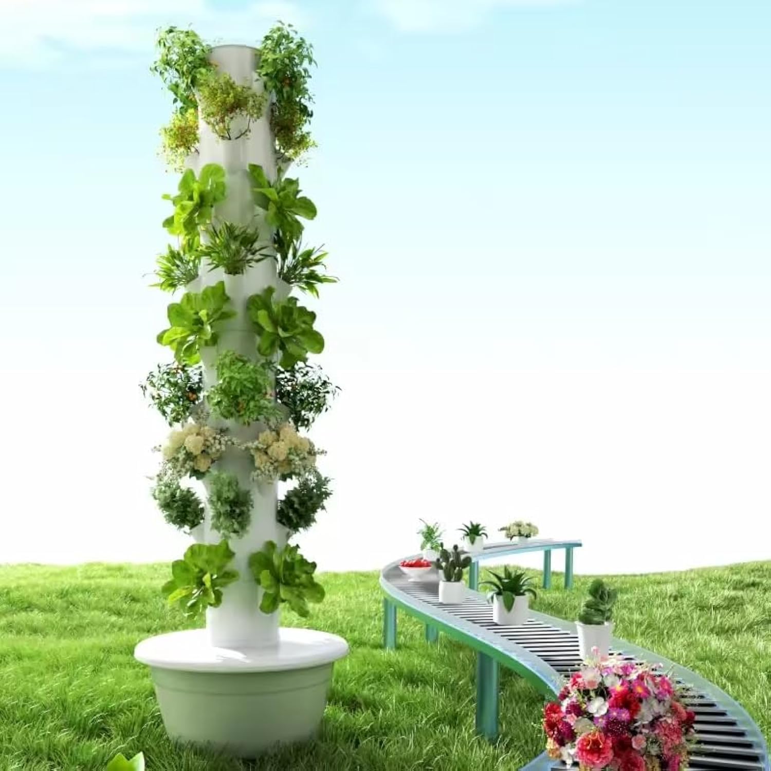 Menara Hidroponik Vertikal Aer - Hydroponic Tower ulasan dan harga